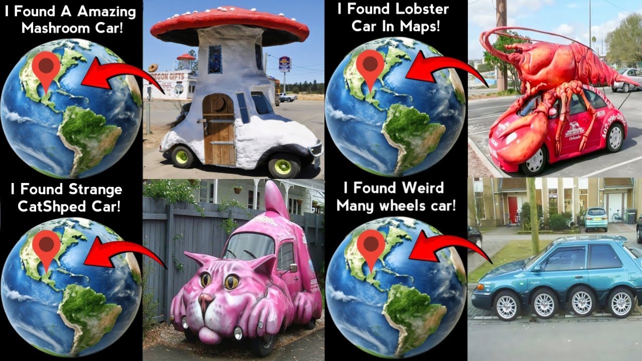 😱😶‍🌫️I Found Top 4 Amazing Car's in google maps and google earth #map #earth #hrbro76 