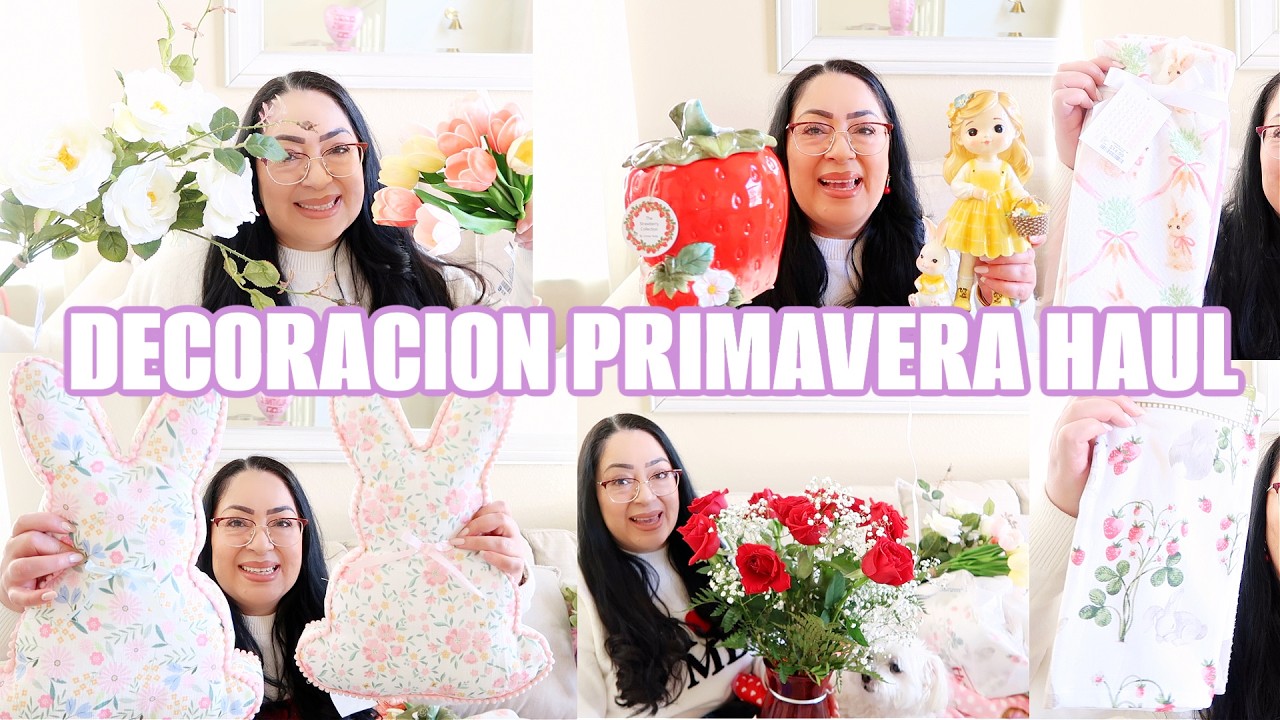 DECORACIÓN DE PRIMAVERA 2026 🍓VEAN QUE COSAS TAN PRECIOSAS ME COMPRE 💕