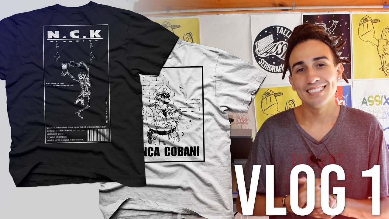 VLOG N°1 -ESTAMPANDO 30 REMERAS /#SERIGRAFÍA