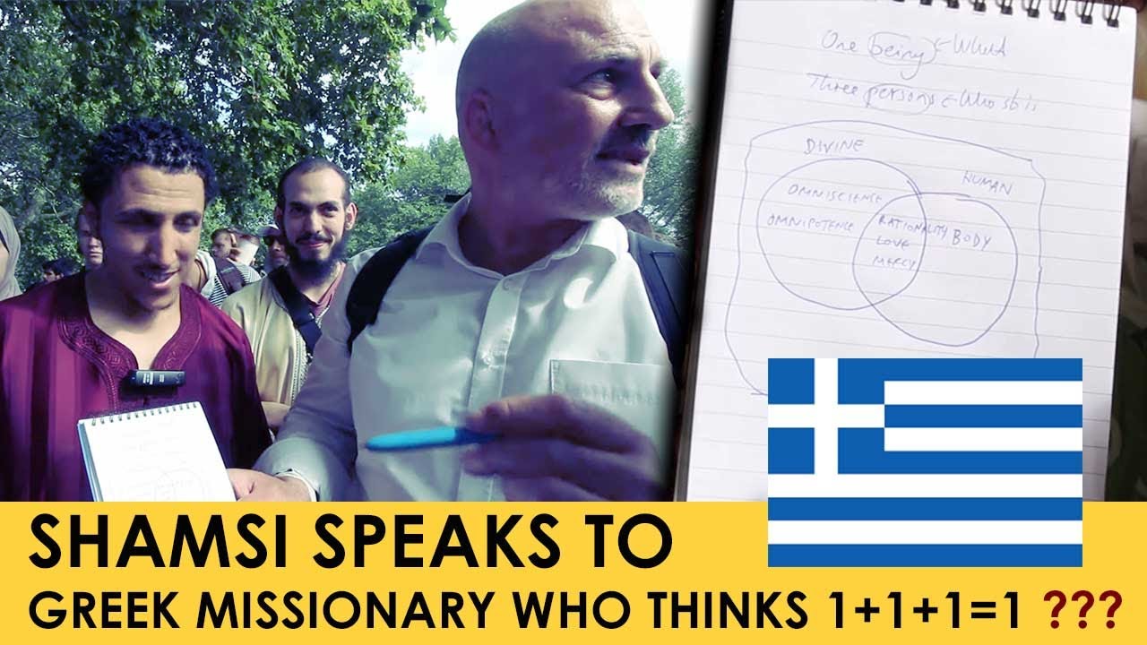 MATHS To Prove God in Christianity?! Speakers Corner with Shamsi