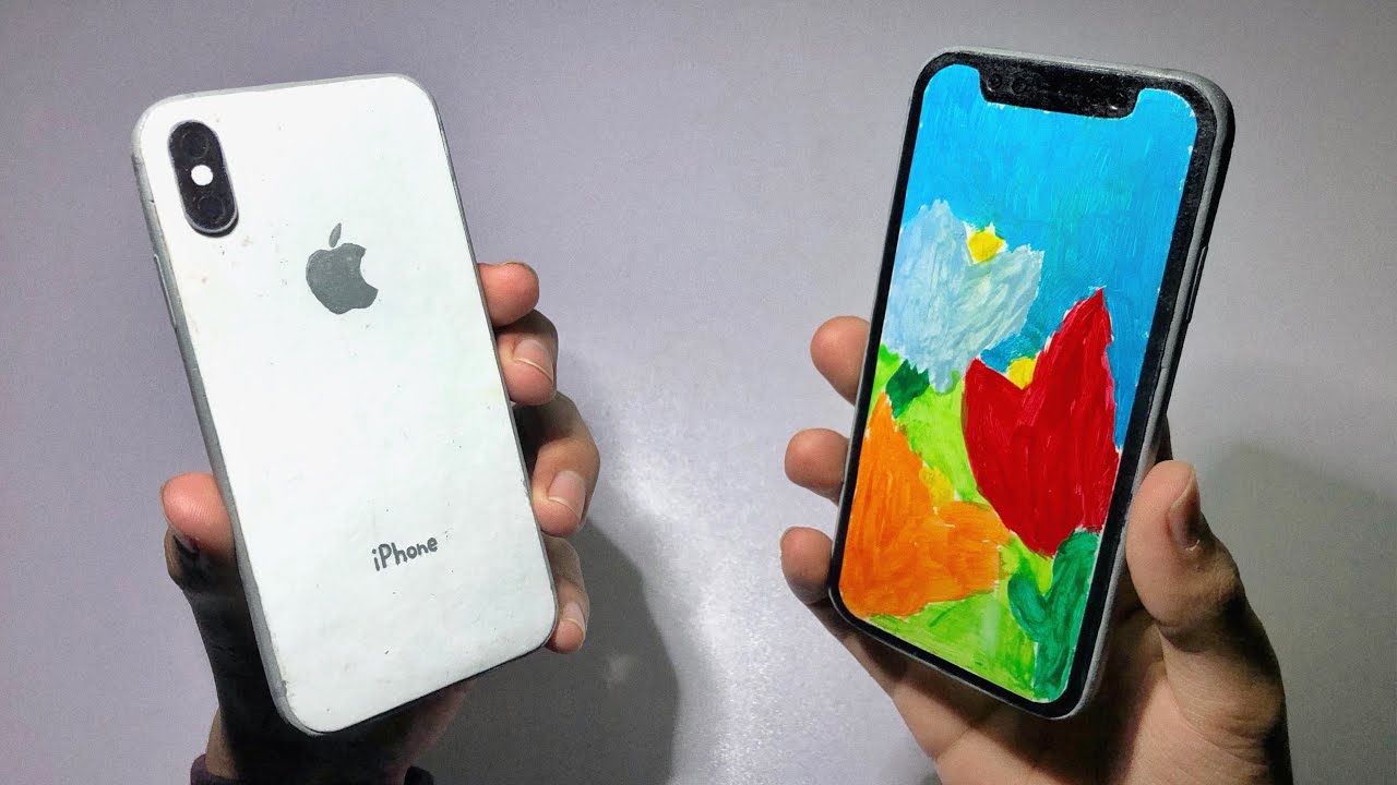 How to make iPhone Xs out of cardboard - very realistic | Mobile Creationss