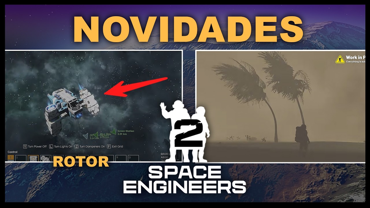 TEMPESTADES, PISTÕES E ROTORES  vs2.2 - SPACE ENGINEERS 2 - NOTICIAS E NOVIDADES