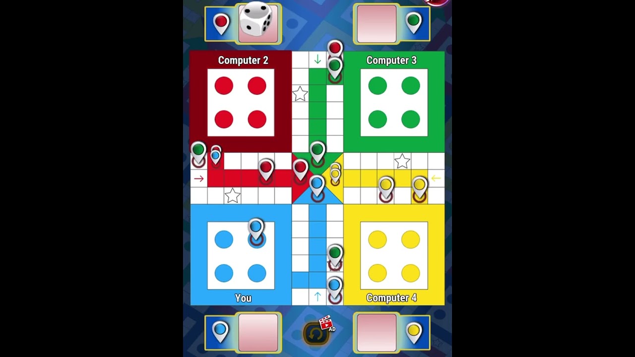 Ludo Tips & Tricks | Ludo King 4 players | How To Win Ludo game in 4 players | Ludogameplay