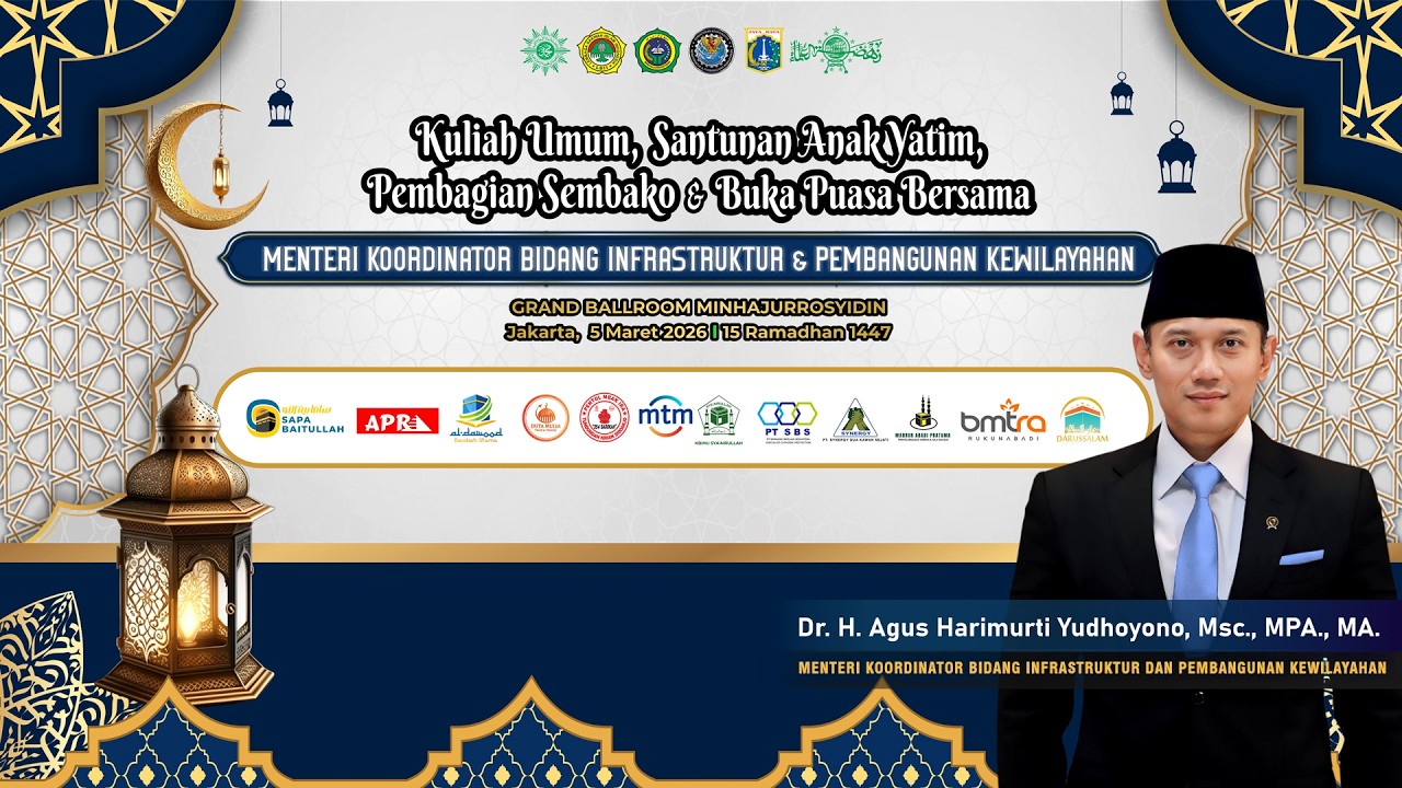 Kuliah Umum, Santunan Anak Yatim, Pembagian Sembako & Buka Puasa Bersama