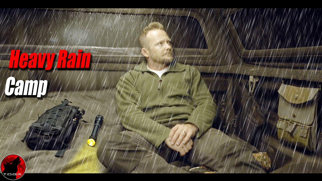 Truck Camp in Heavy Rain - Camp and Cook Mountain Adventure