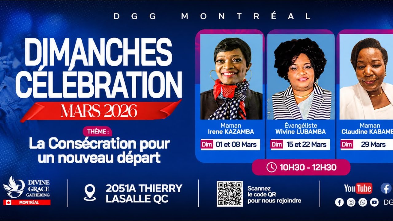 CULTE DE CÉLÉBRATION – DGG MONTRÉAL 2025-12-28 : Le Parcours de La Grâce 2