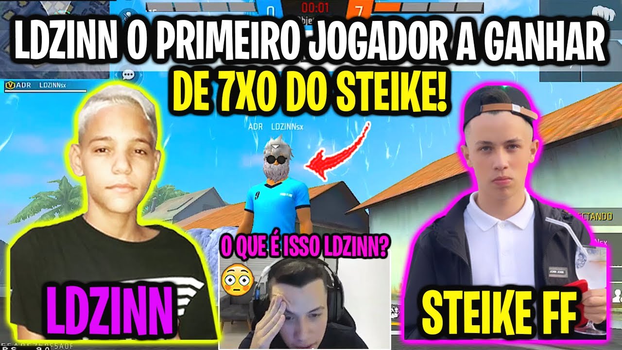 LDZINN VS STEIKE FF - LDZINN O PRIMEIRO PLAYER A DAR 7 A 0 NO STEIKE NO X1 MAIS EPICO DE TODOS!