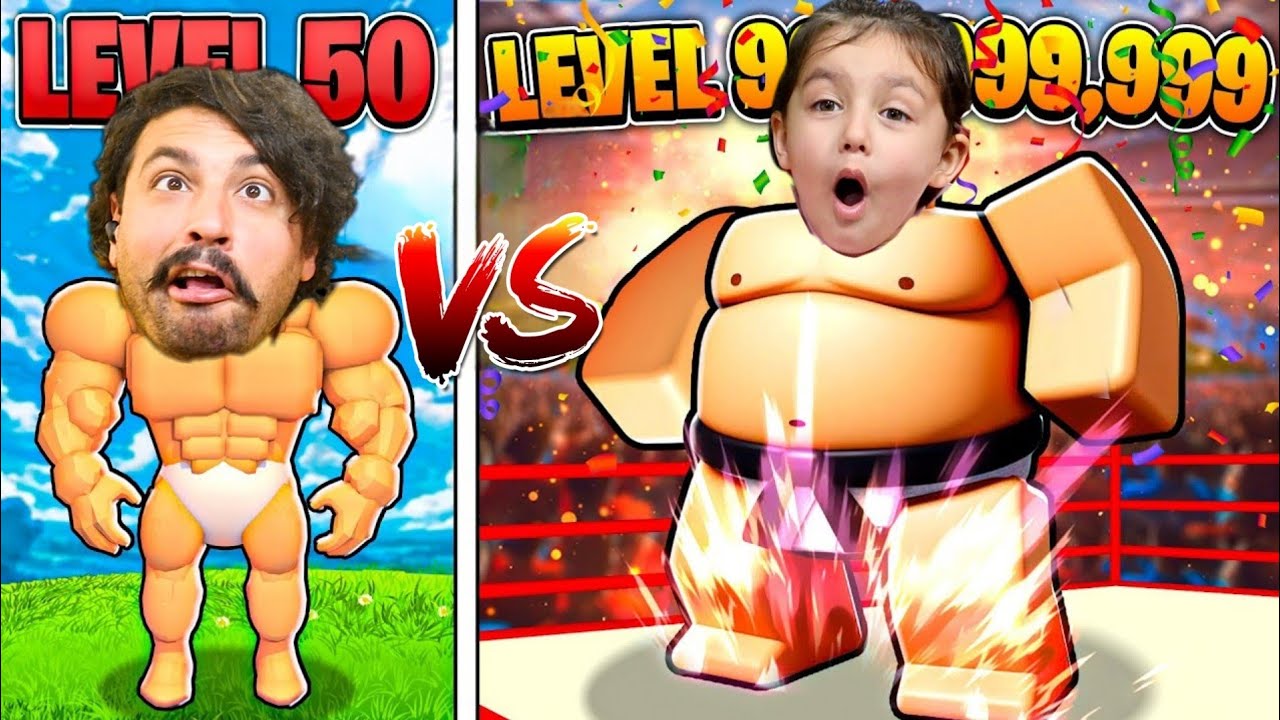 SUMO GÜREŞİ OYUNU BÖLÜM 2! DURMADAN YEMEK YİYORUZ 😄 Roblox Sumo Simulator
