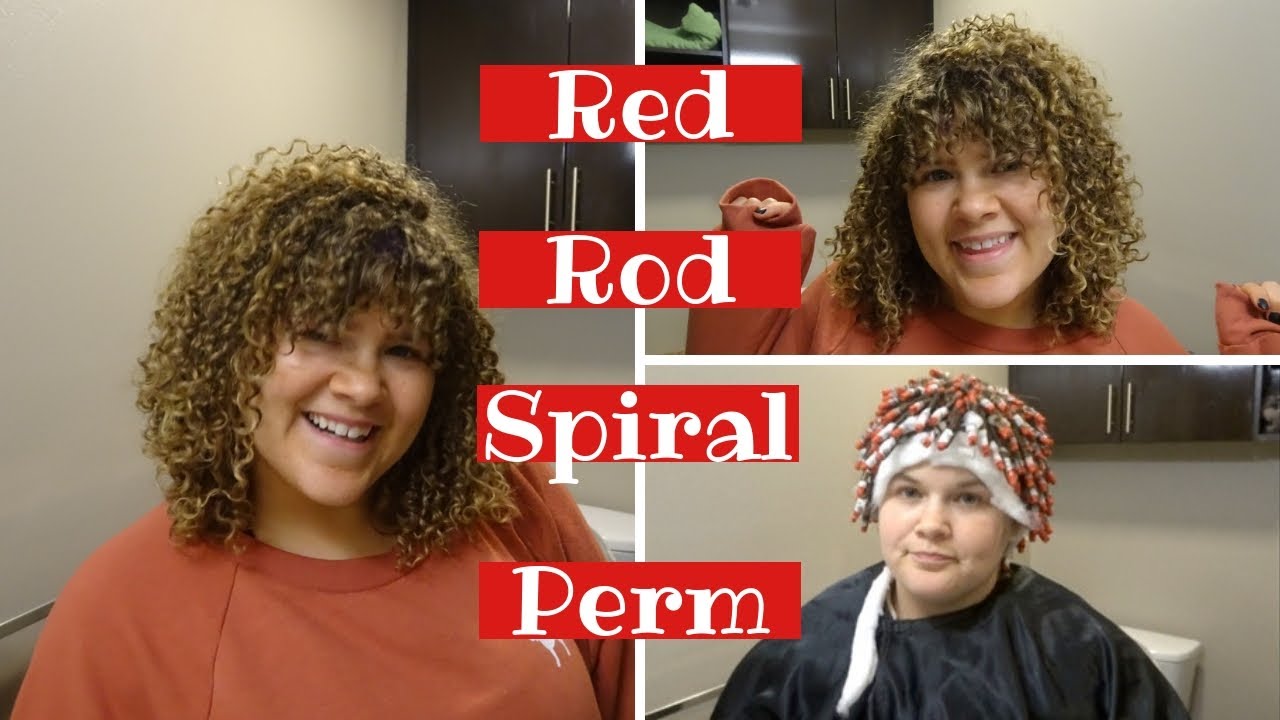 Red Rod Spiral Perm | Spiral Perming my hair with the Smallest Perm Rod