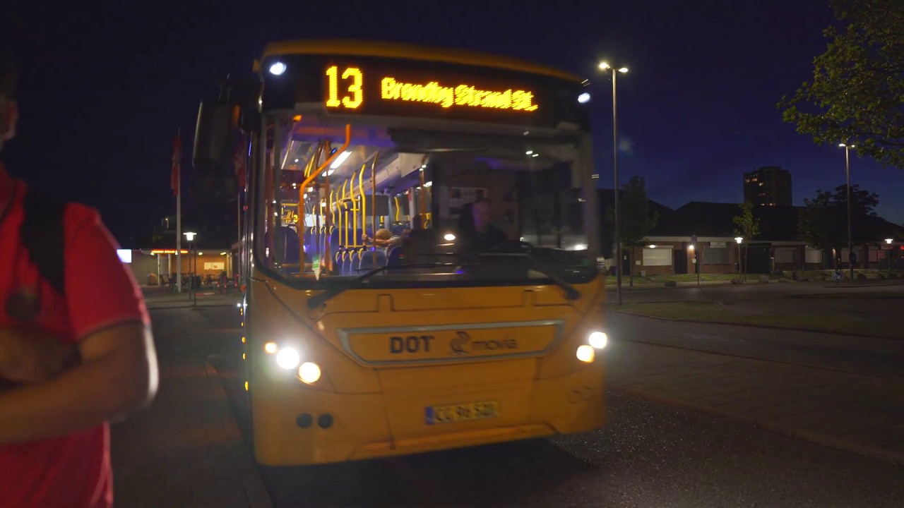 Denmark, bus 13 night ride from Brøndby Strand train station to  Hallingparken + waln