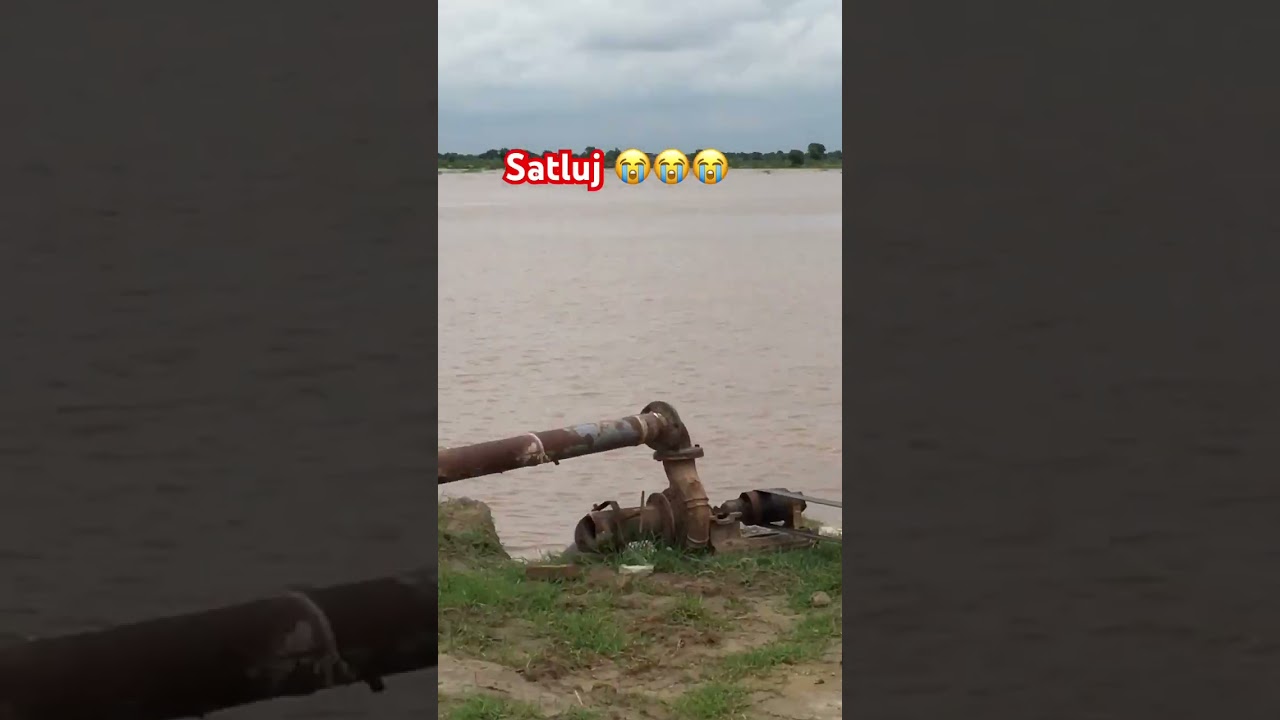 Satluj flood warning ⚠️ #imtiazvlogs #villagelife #automobile #satluj
