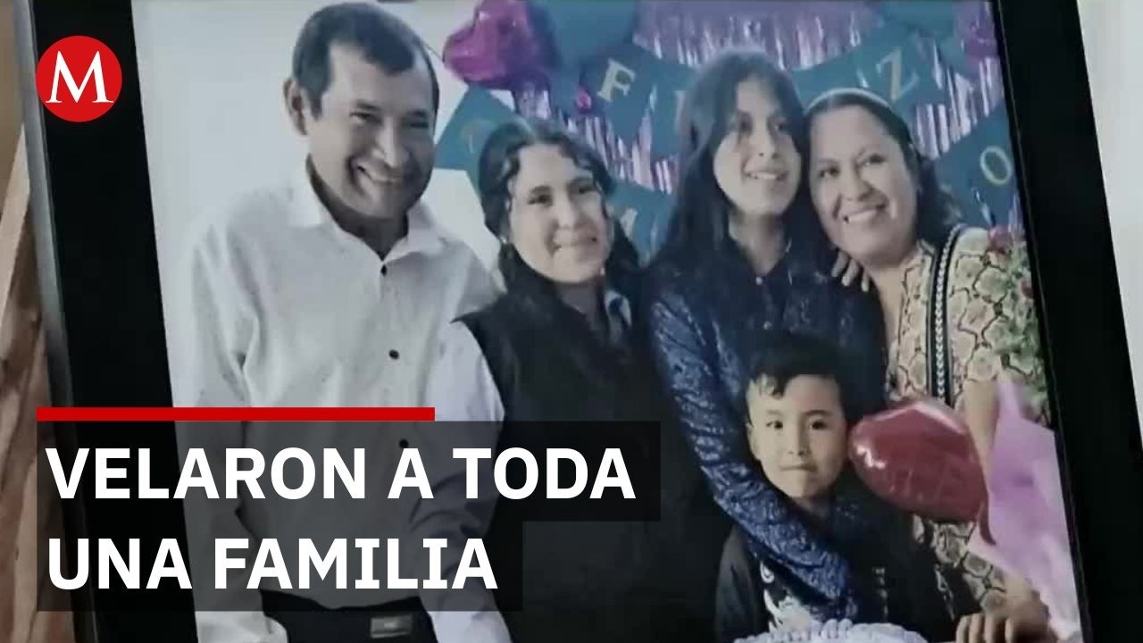 Familiares y amigos dan último adiós a familia que murió intoxicada por un incendio en Guerrero
