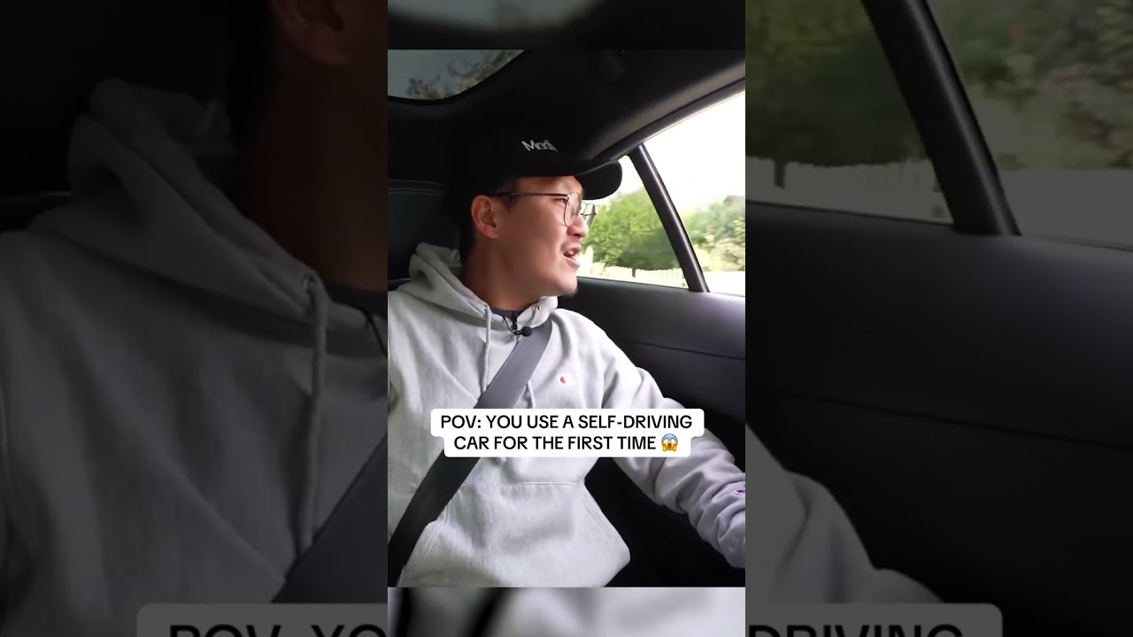 Впервые пользуюсь беспилотным автомобилем 😱