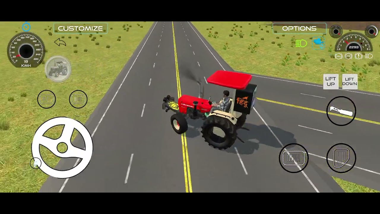 Tractor drifting 