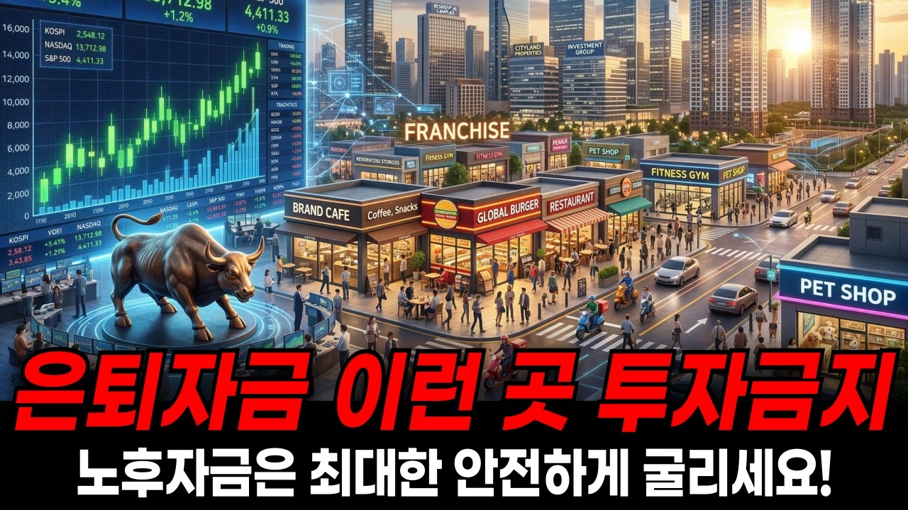 은퇴하면 이런 곳에는 절대 투자 금지입니다!! 안정적인 운영이 제일 필요한게 은퇴자금 운용법입니다.