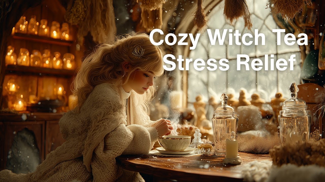 Cozy Witch Tea Room Ambience ✨ Stress Relief (20 Min) | Old-World Folk