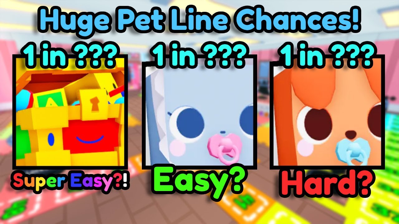 🍀 Chances For ALL The NEW Baby Huge Pets In Pet Simulator 99!