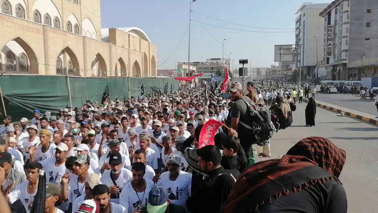 موكب بني عامر المشايه الدخول الئ النجف