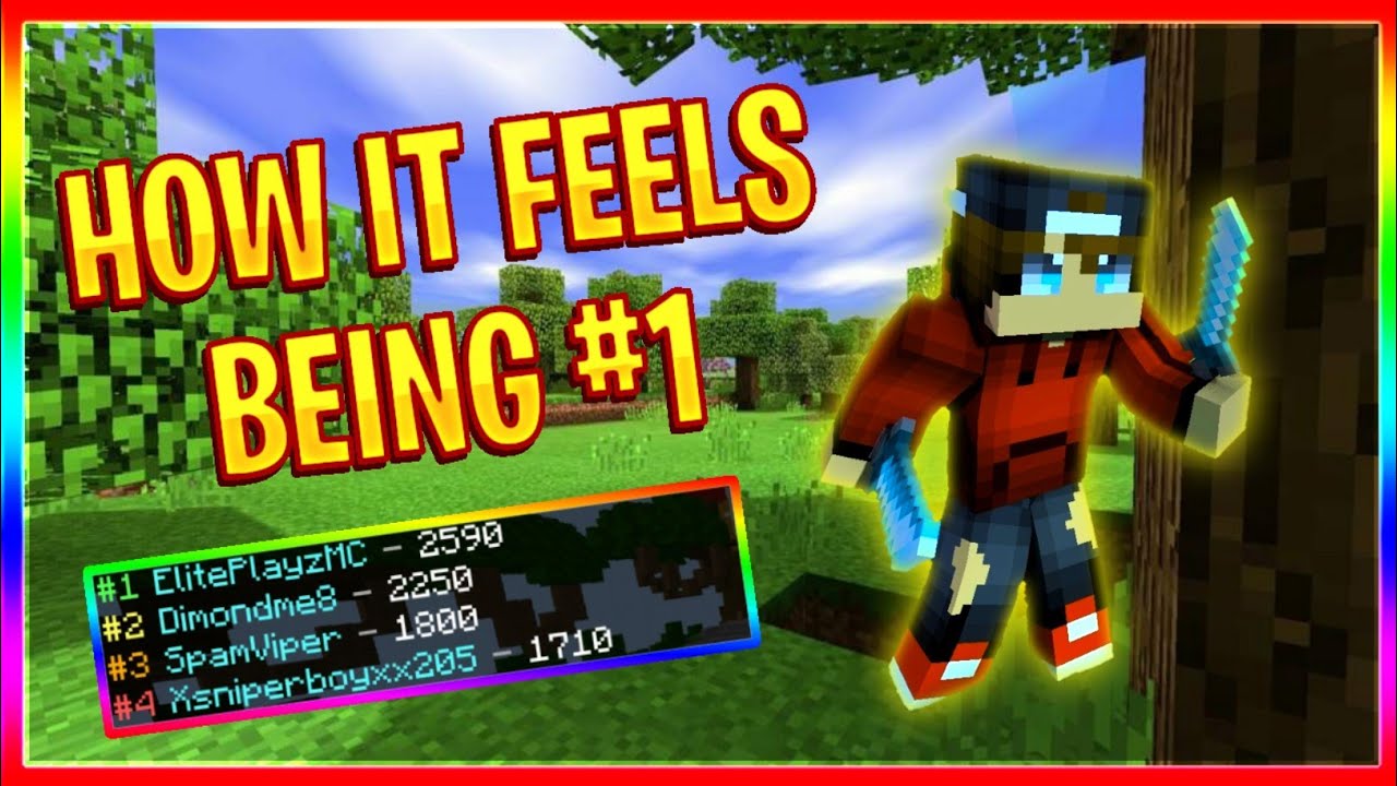 HOW IT FEELS BEING #1 ON RANKED SKYWARS! || Hyperlands MCPE