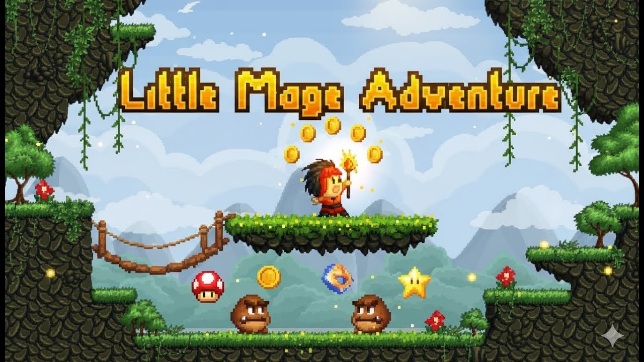 LITTLE MAGE ADVENTURE - MARIO BROS ALTERNATIVE - FULL GAMEPLAY