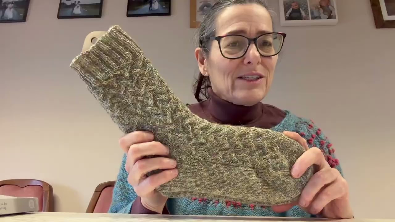 The Knitting Shepherdess. Episode 6. Elenor Mortensen test knit, sea buckthorn, Bleideag, & lambing