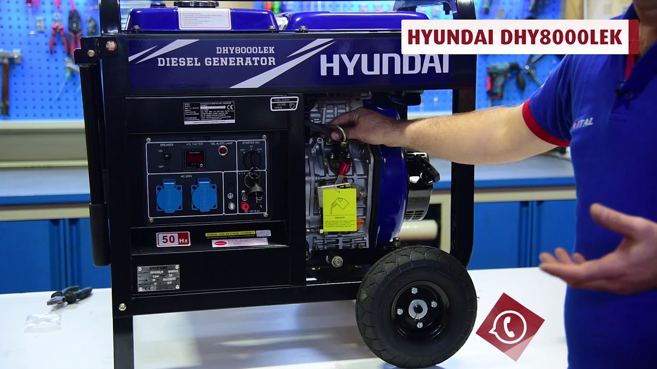 ITAL MAKİNA - HYUNDAİ DHY8000LEK DİZEL JENERATÖR / KOLAY KURULUM