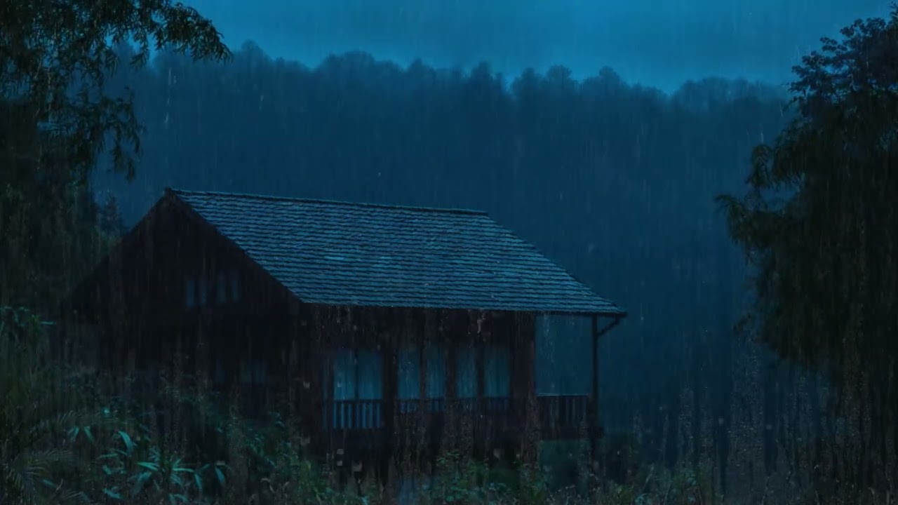 Rain on Roof for Sleeping 24/7 | Relieve Stress and Fall Asleep Instantly with Heavy Rain