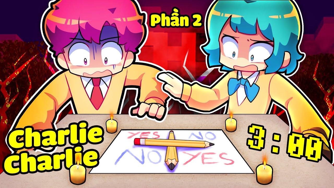 YUMMIE HIHA 3 GIỜ SÁNG KẾT THÚC CHARLIE CHARLIE TRONG MINECRAFT*YUMMIE CHARLIE CHARLIE P2 😣😱