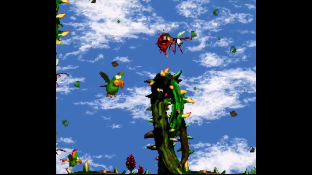 Donkey Kong Country 2 Stickerbush Symphony with Gameplay