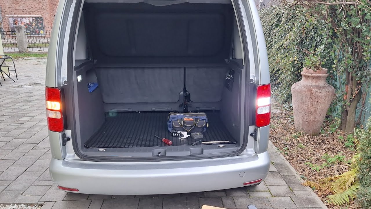 VW CADDY REVERSE TAIL LIGHT BULB UPGRADE 