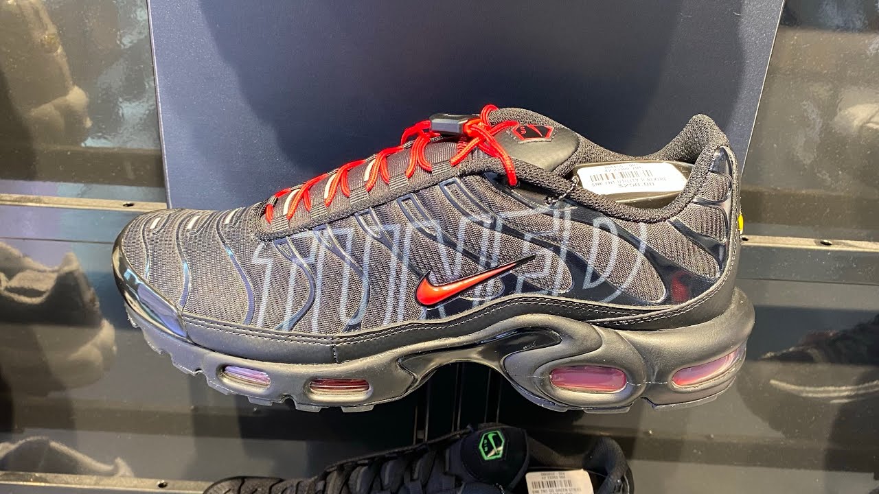 Nike Air Max Plus “Tuned Air - Black University Red” - Style Code: IH4459-001