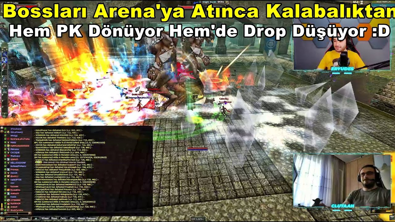 GM'ler Boss Event Yaparken | Bossları Birden Arena'ya Atınca Ortalık Karışıyor :D | Knight Online