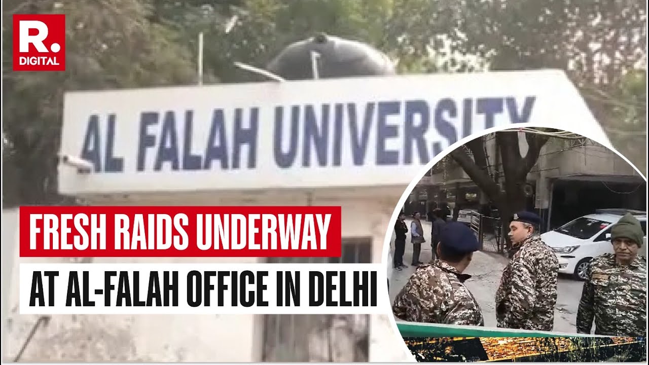 Delhi Terror Blast Probe: Central Agency Raids At Al-Falah University Office In Delhi's Okhla Area