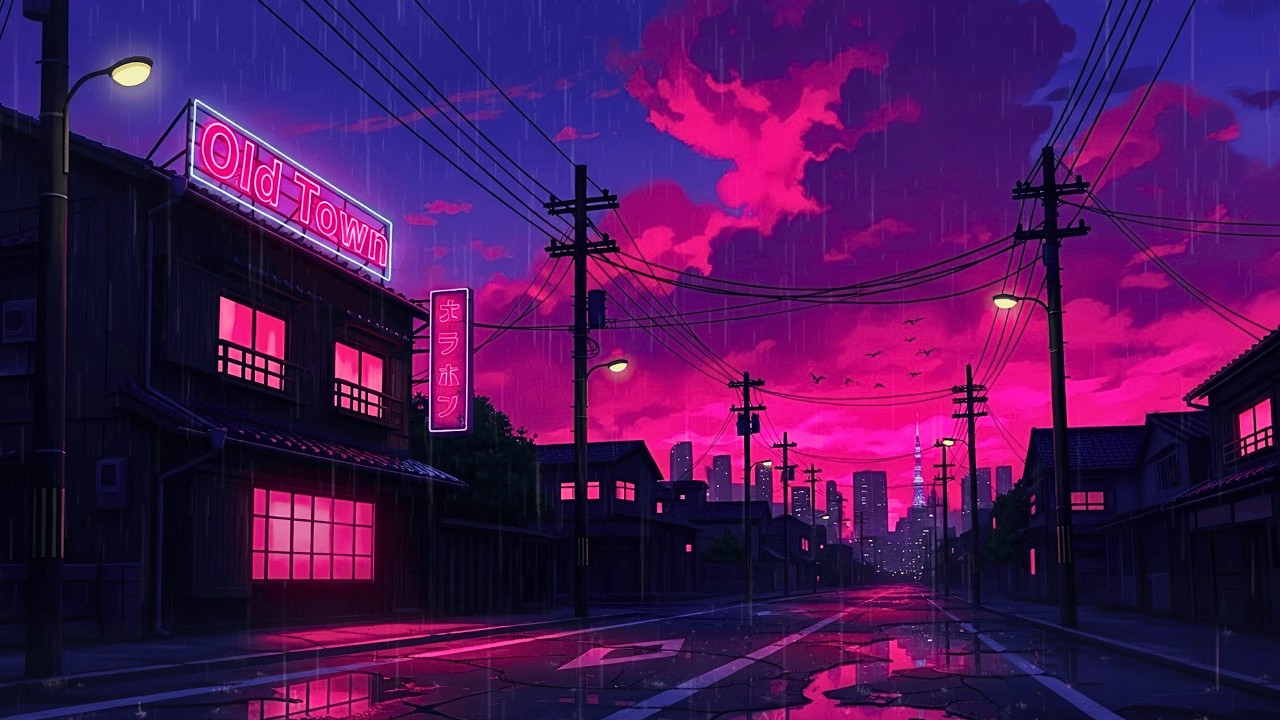 Rainy Old District 🌧️ Study Lofi Hip Hop Beats | 80s & 1990 | Cozy Tokyo Lofi