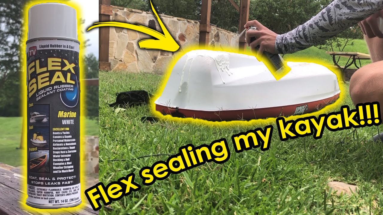 I used Flex Seal to repair my fishing kayak! (Will it work???)