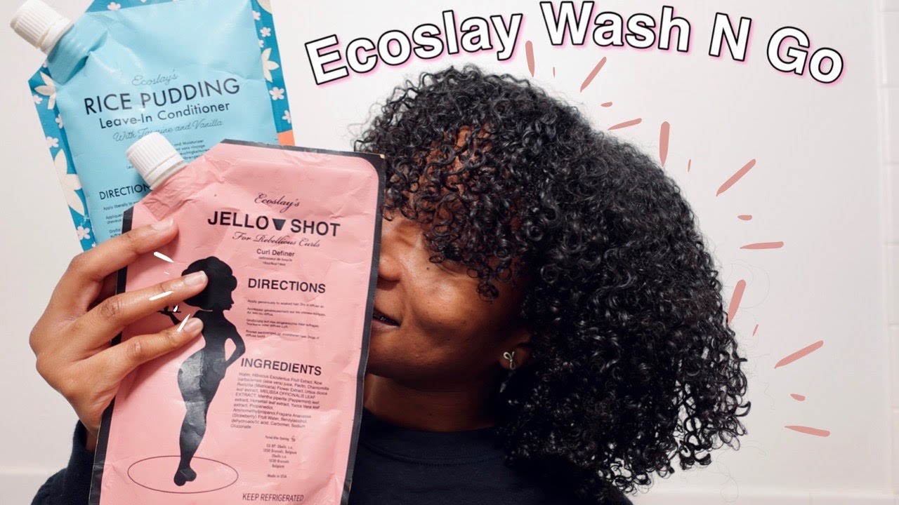 Very Defined Wash n Go with Ecoslay| I Have Some BIG News !