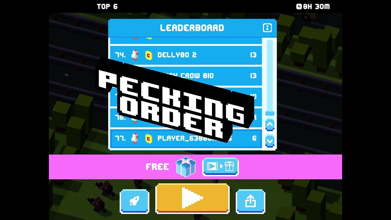 Crossy road part ll and block blast