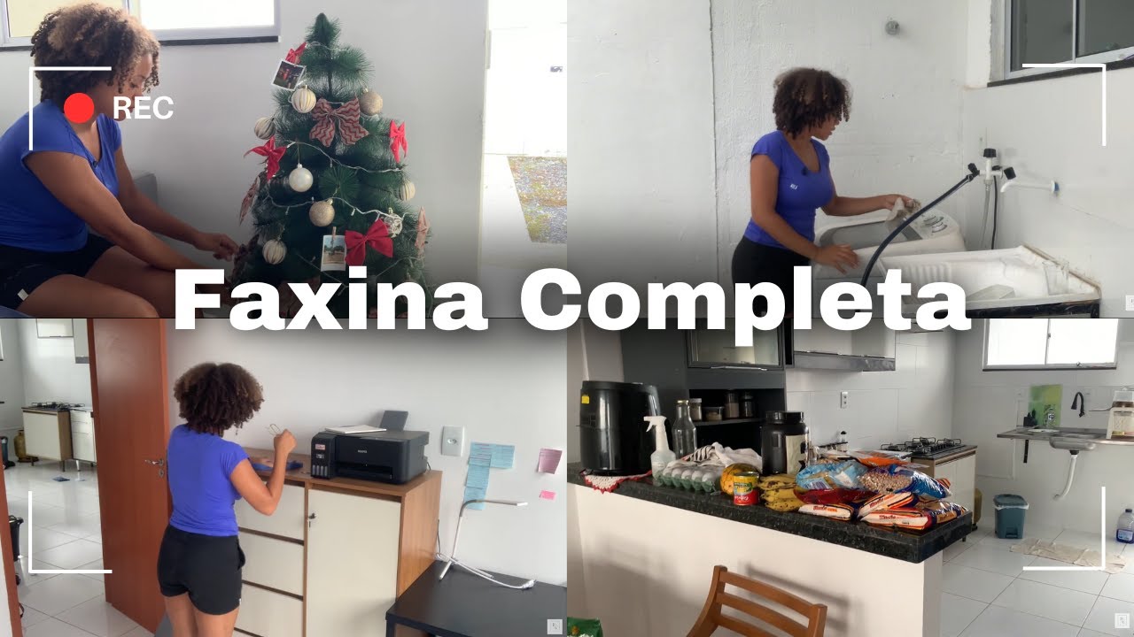 COMO MINHA CASA FICOU DEPOIS DE UM MÊS SEM FAXINA - desmontando a árvore + compras do mês | Parte 1