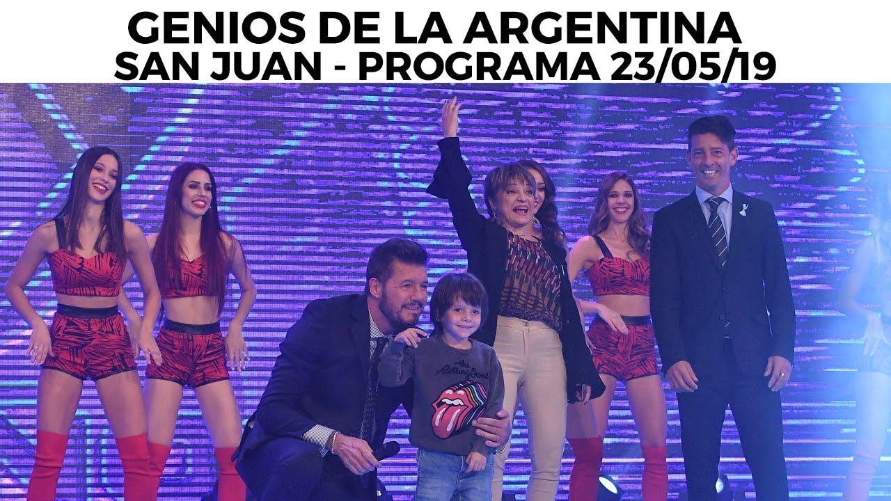 Genios de la Argentina en Showmatch - Programa completo 23/05/19 - SAN JUAN