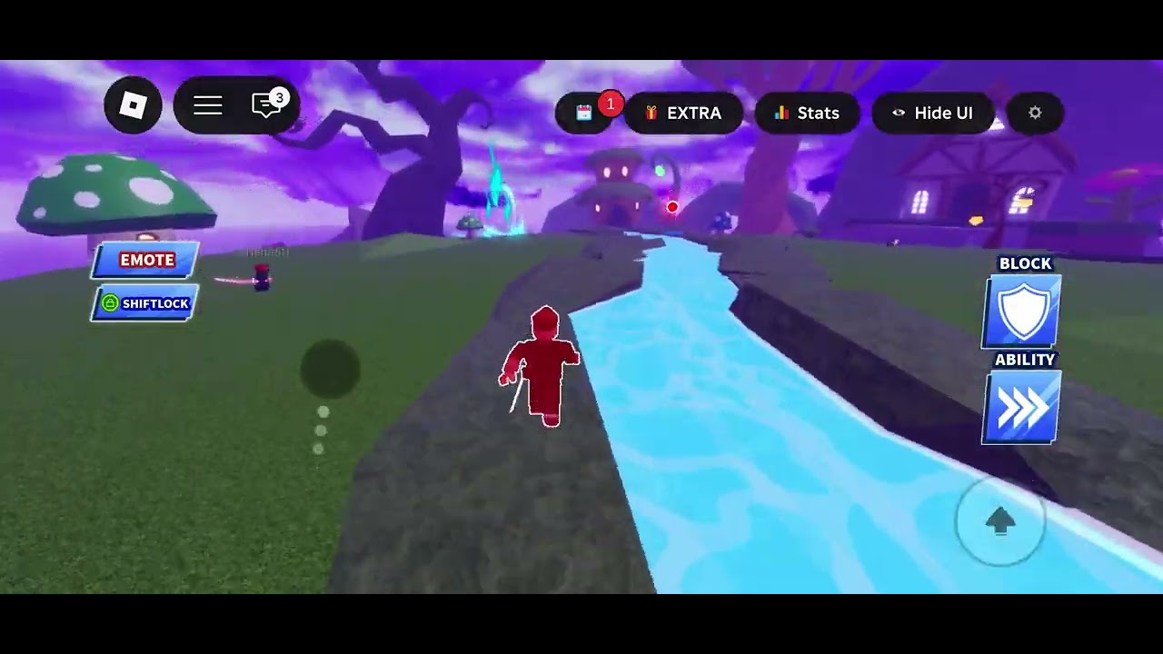 Playing blade ball