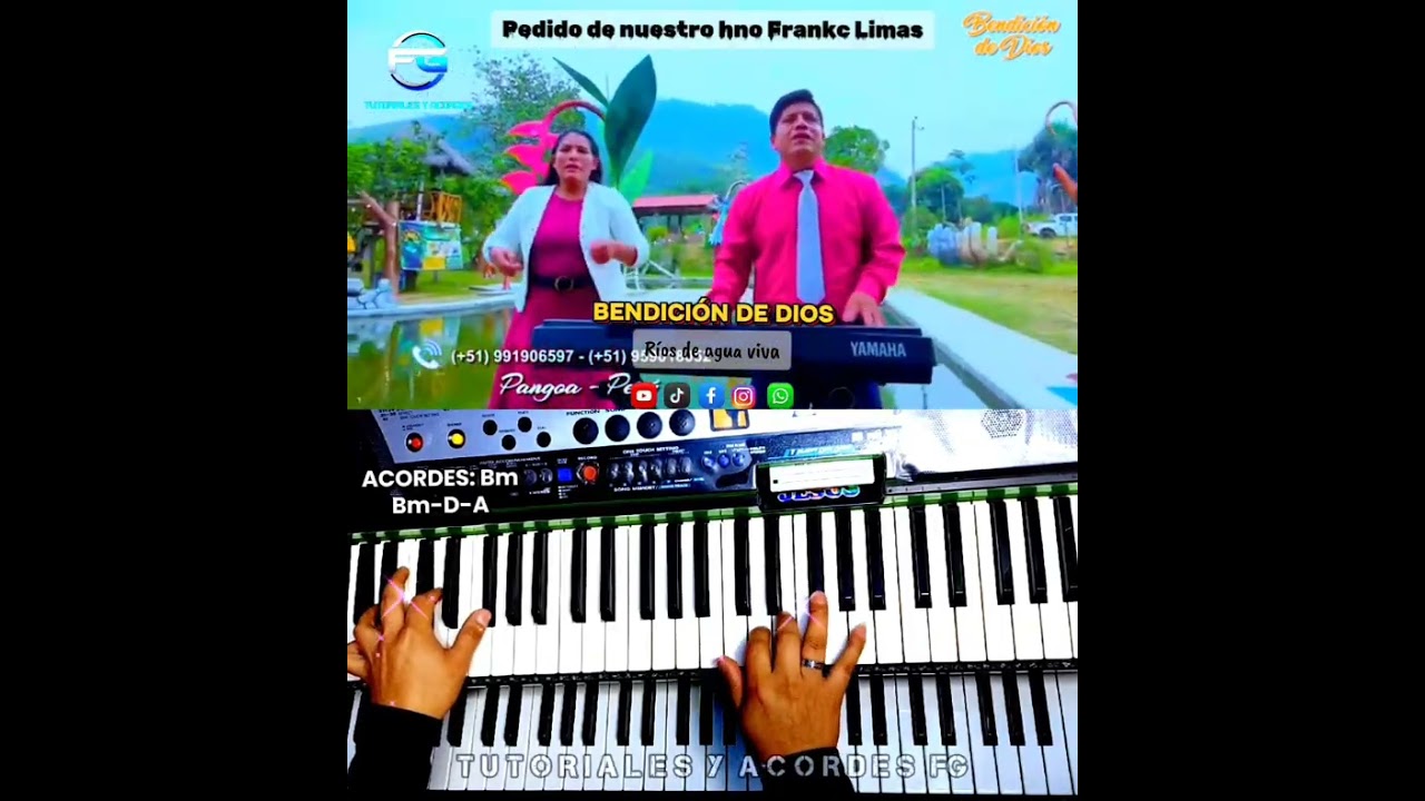 Bendición de Dios - Ríos de agua viva. TUTORIALES Y ACORDES FG. 