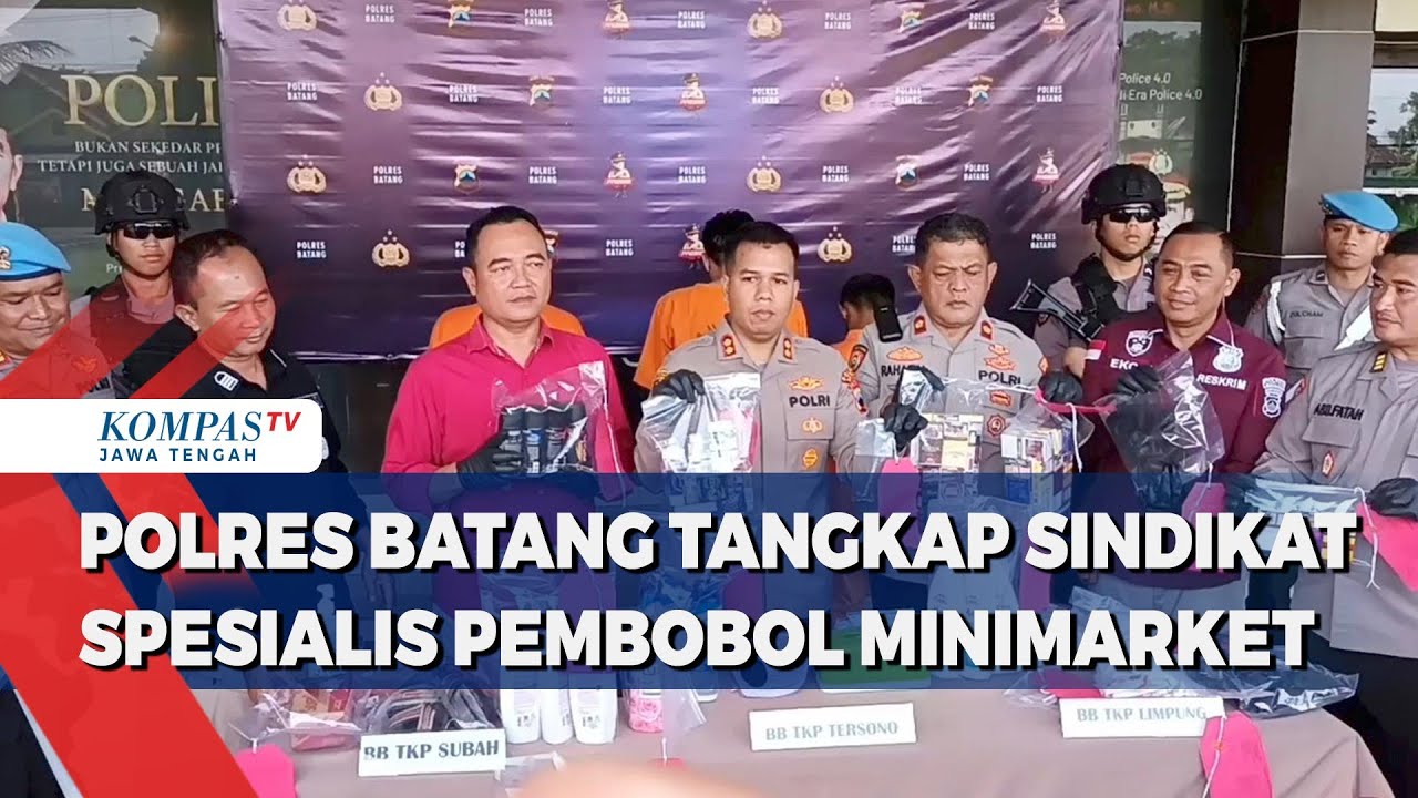 Polres Batang Tangkap Sindikat Spesialis Pembobol Minimarket