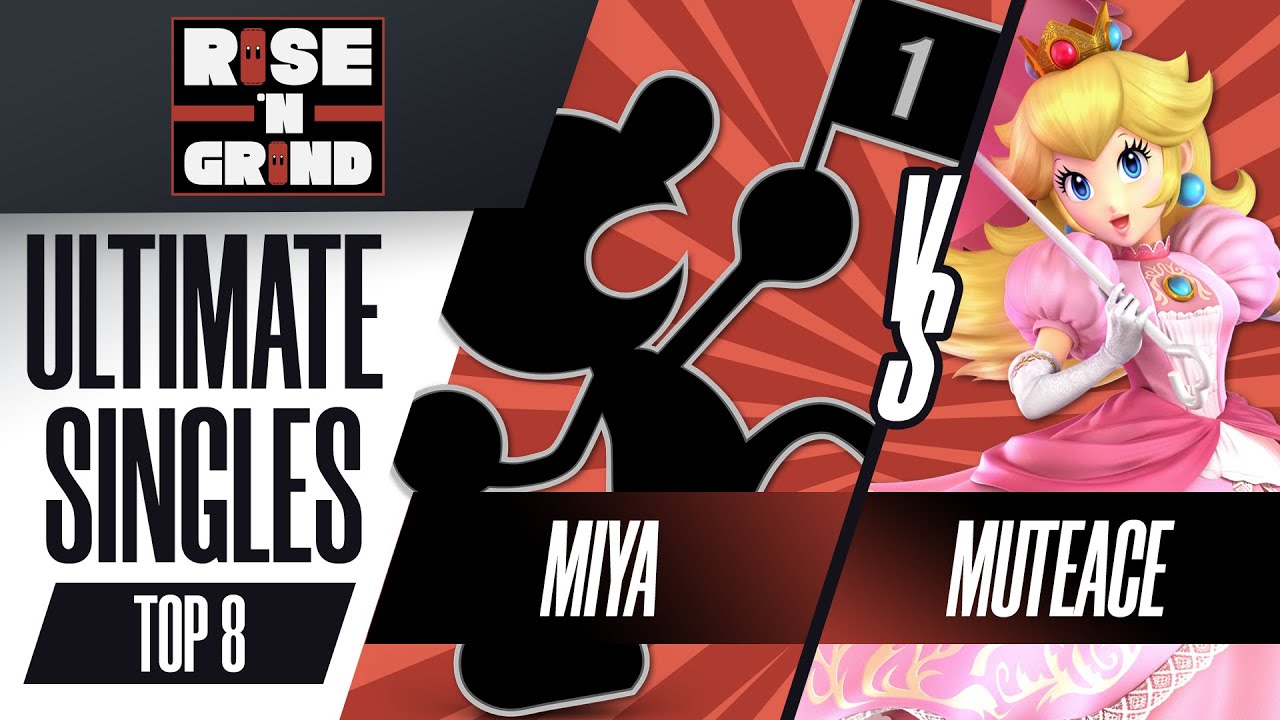 Miya (Mr Game & Watch) vs MuteAce (Peach) - Ultimate Singles Winners Semis - Rise N Grind 2023