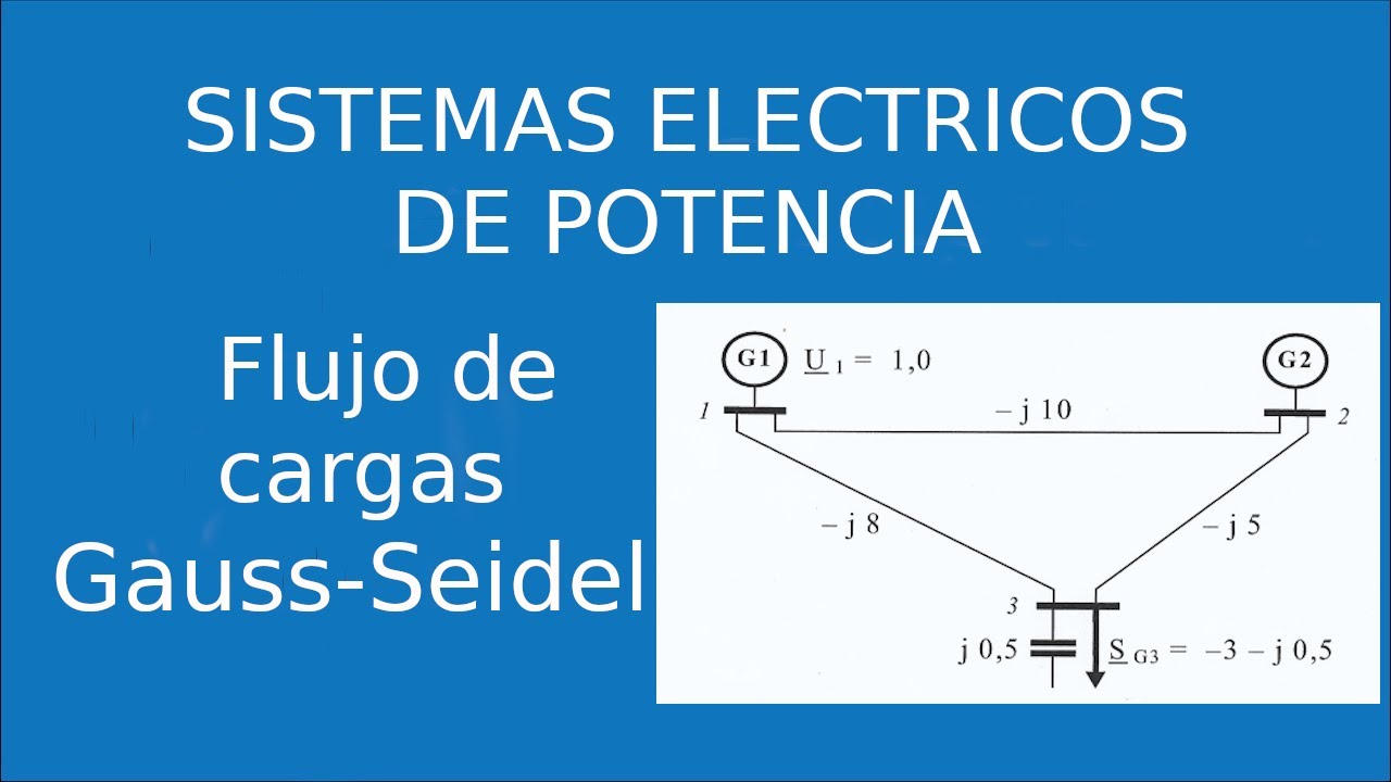 Calculo del flujo de cargas por metodo Gauss-Seidel para SIstemas Electricos de potencia