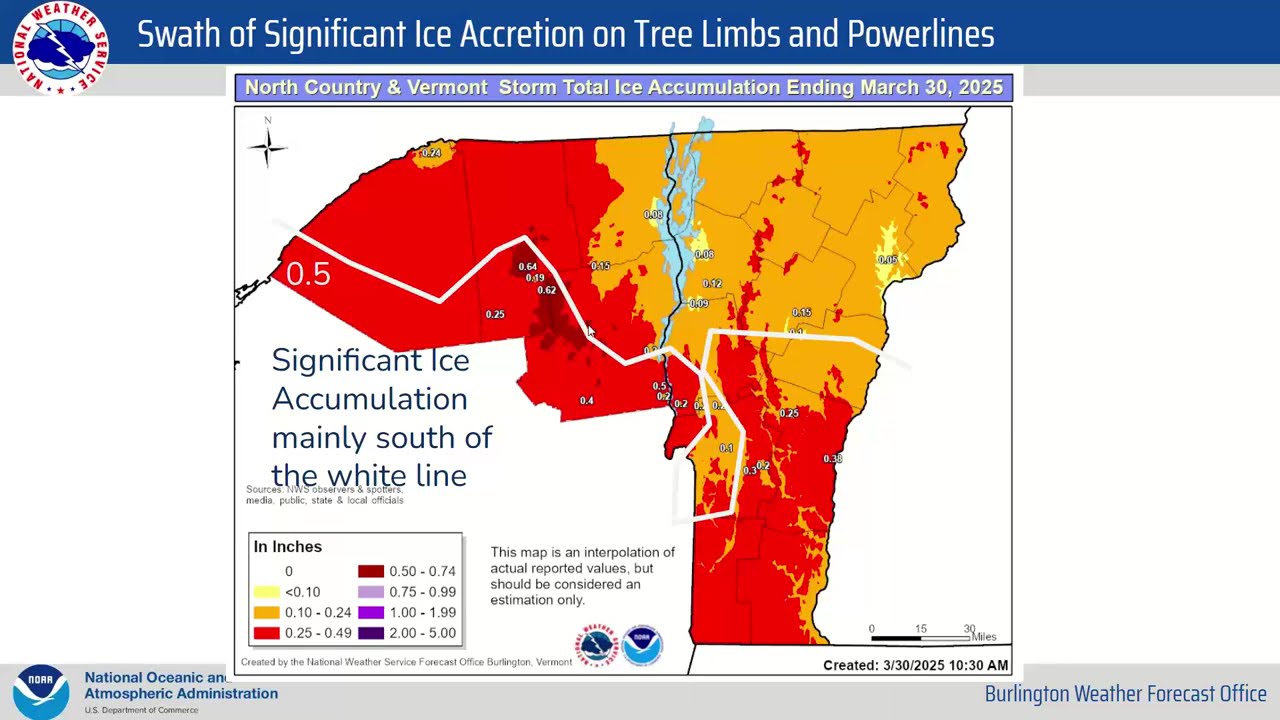 Event Review: March 29-30th 2025 Ice Storm