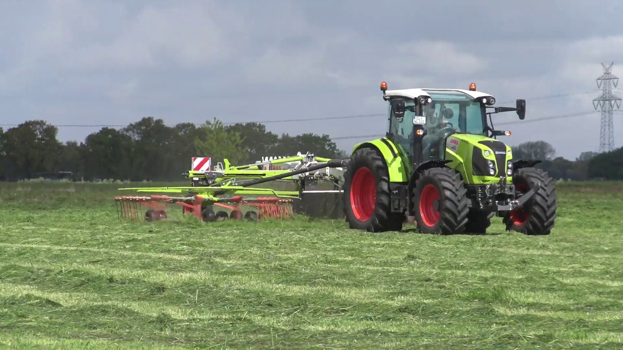 CLAAS ARION 440 CLAAS LINER 2800 AAN HET OP HOOIEN