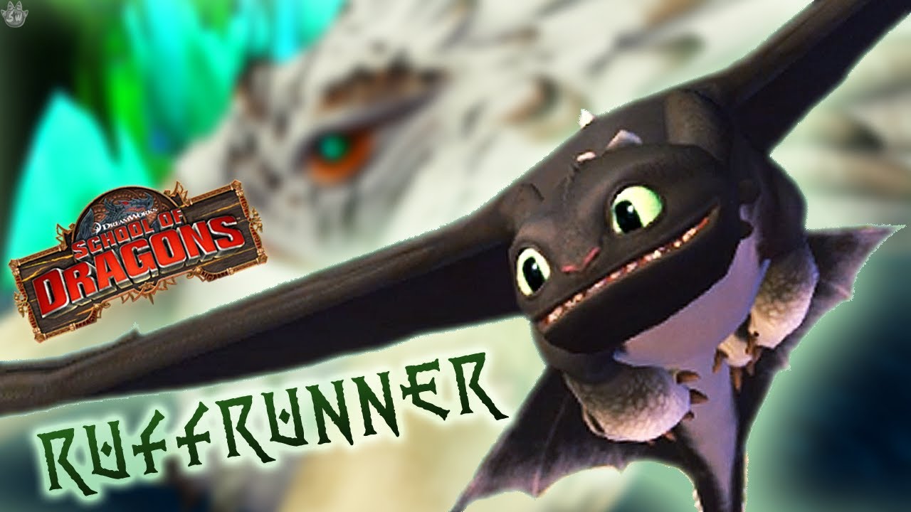 Adult Ruffrunner (Night Light) | School of Dragons