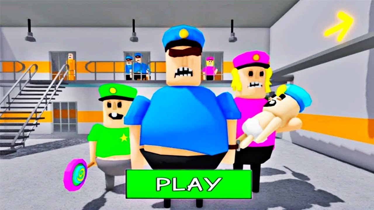 POLICE GIRL PRISON RUN! Obby roblox! Gameplay Walkthrough No Death 4K