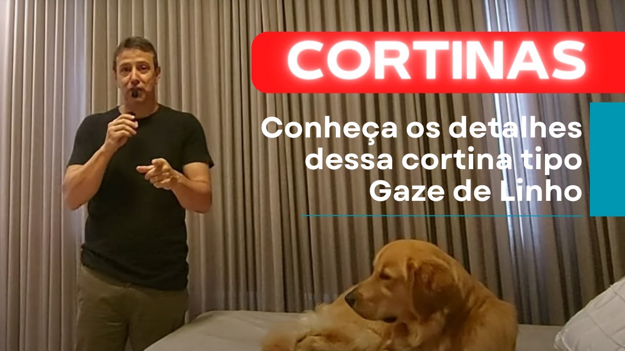 Cortina tipo Gaze de Linho ou Malibú Flame