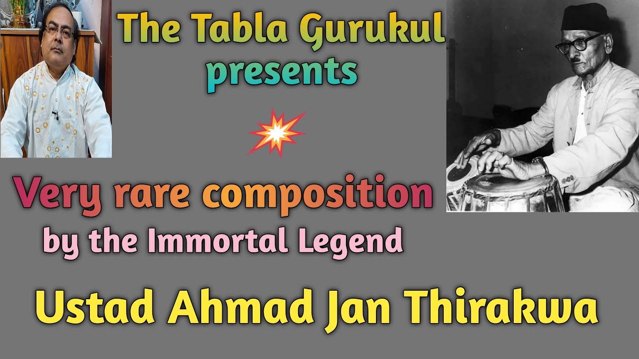 An absolute gem by Ustad Thirakwa Khan saab. Best Tabla lessons. Turorial #40